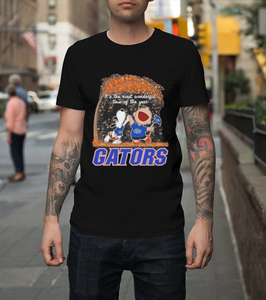 Florida Gators Snoopy Charlie Brown Wonderful Time Of The Year 2026 T-Shirt