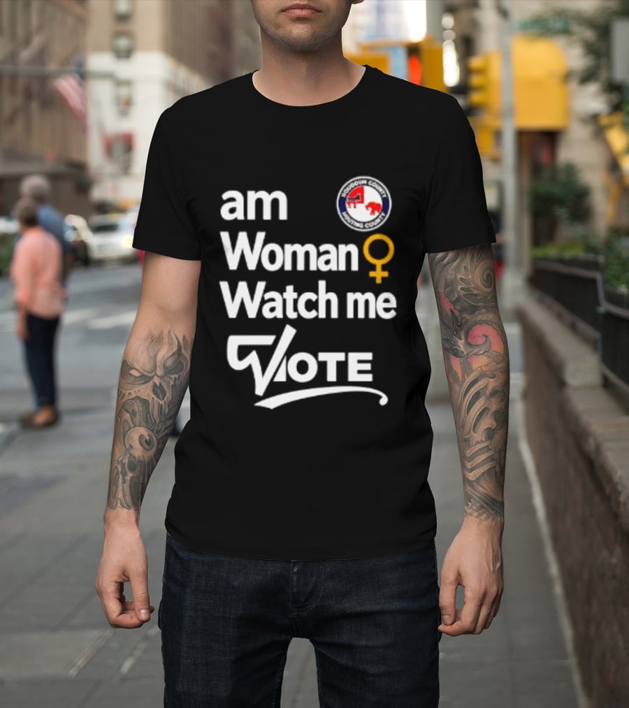 Am Woman Me Vote Loudoun County Female Symbol Political Elephant Donkey T-Shirt
