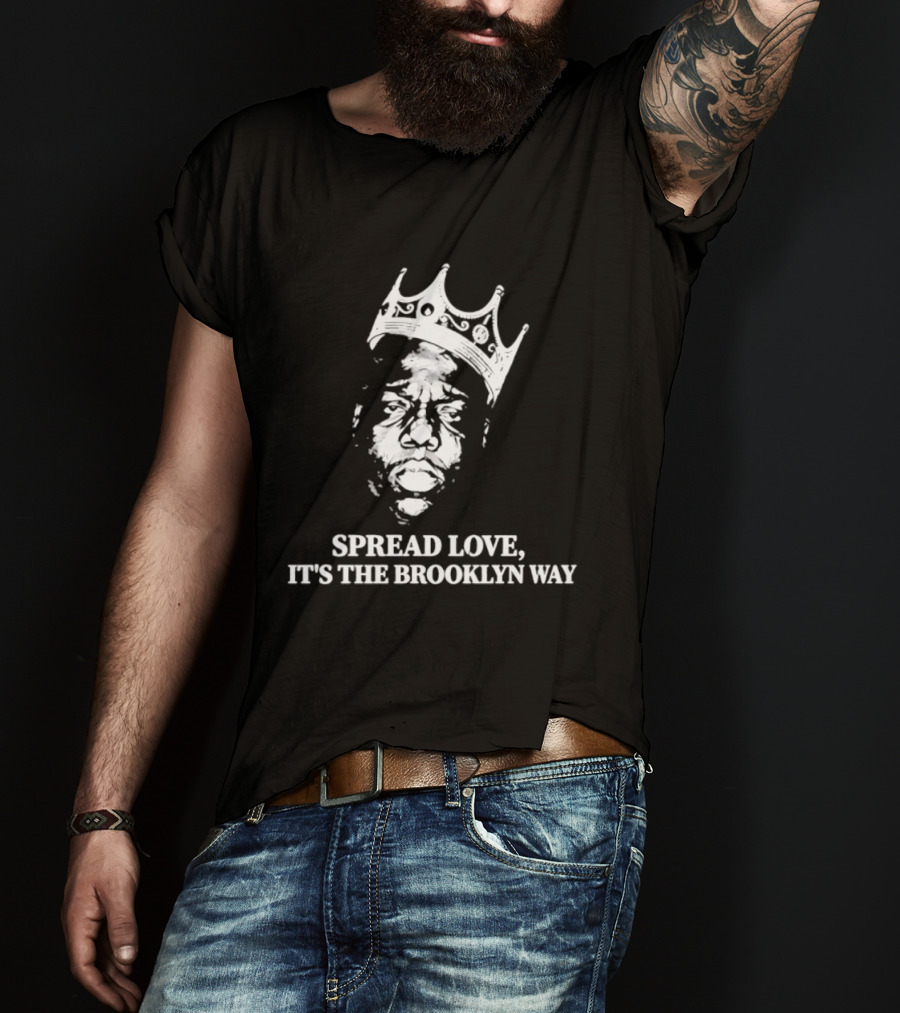 The Notorious BIG Spread Love It's The Brooklyn Way Crowned Head T-Shirt