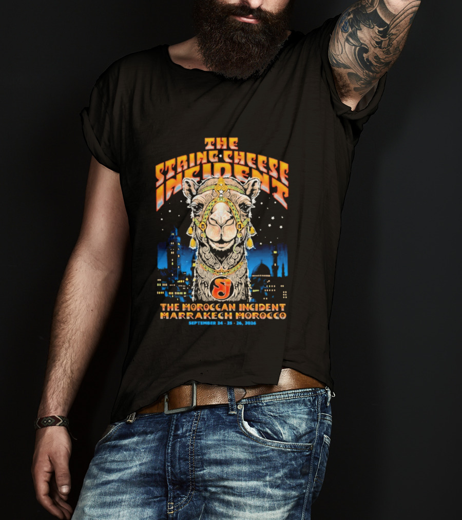 The String Cheese Incident Moroccan Incident Marrakech Morocco September 24 25 26 2026 T-Shirt