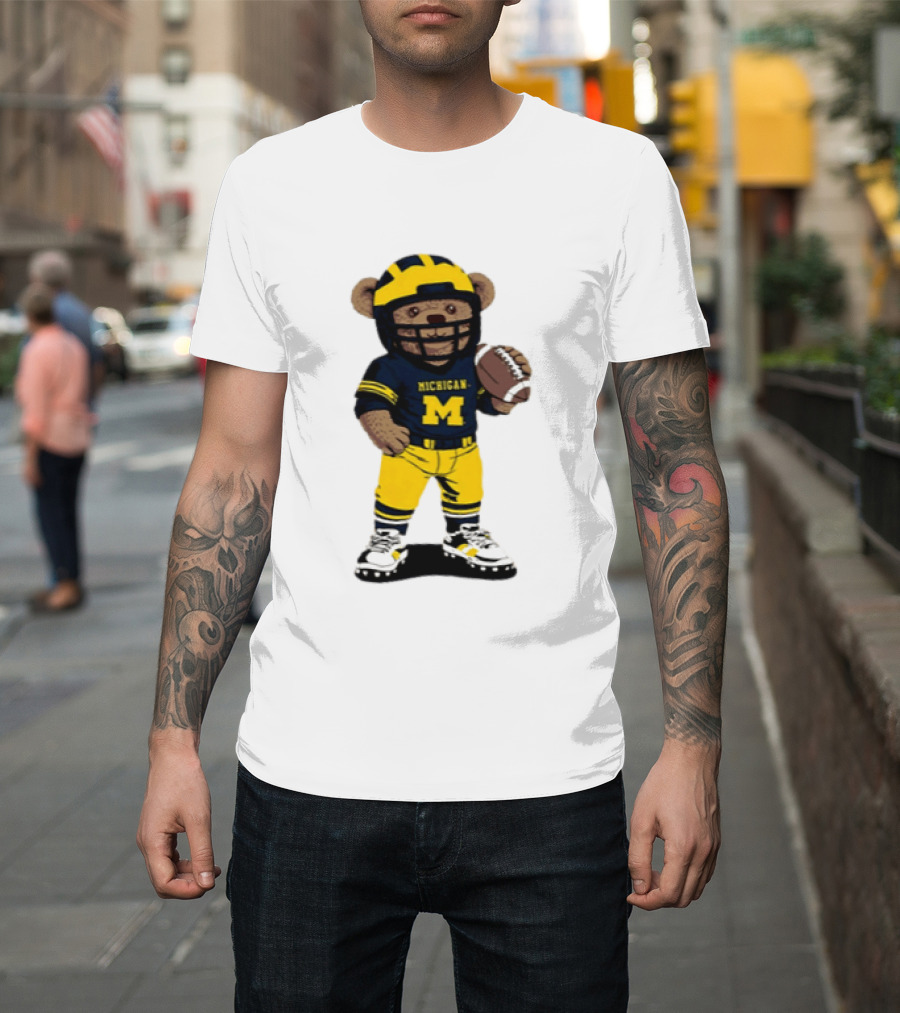 Michigan Wolverines Teddy Bear NCAA Football 2026 T-Shirt