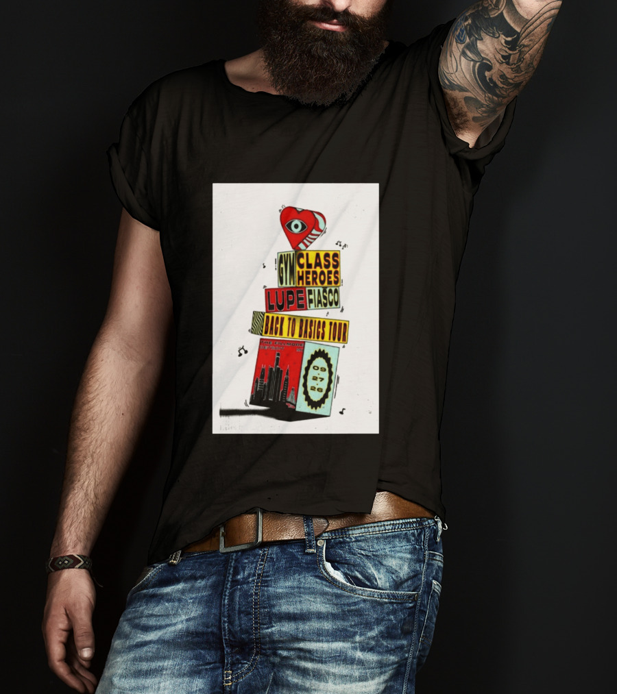 Back To Basics Tour Gym Class Heroes Lupe Fiasco The Fillmore Detroit Sep 27 2026 T-Shirt