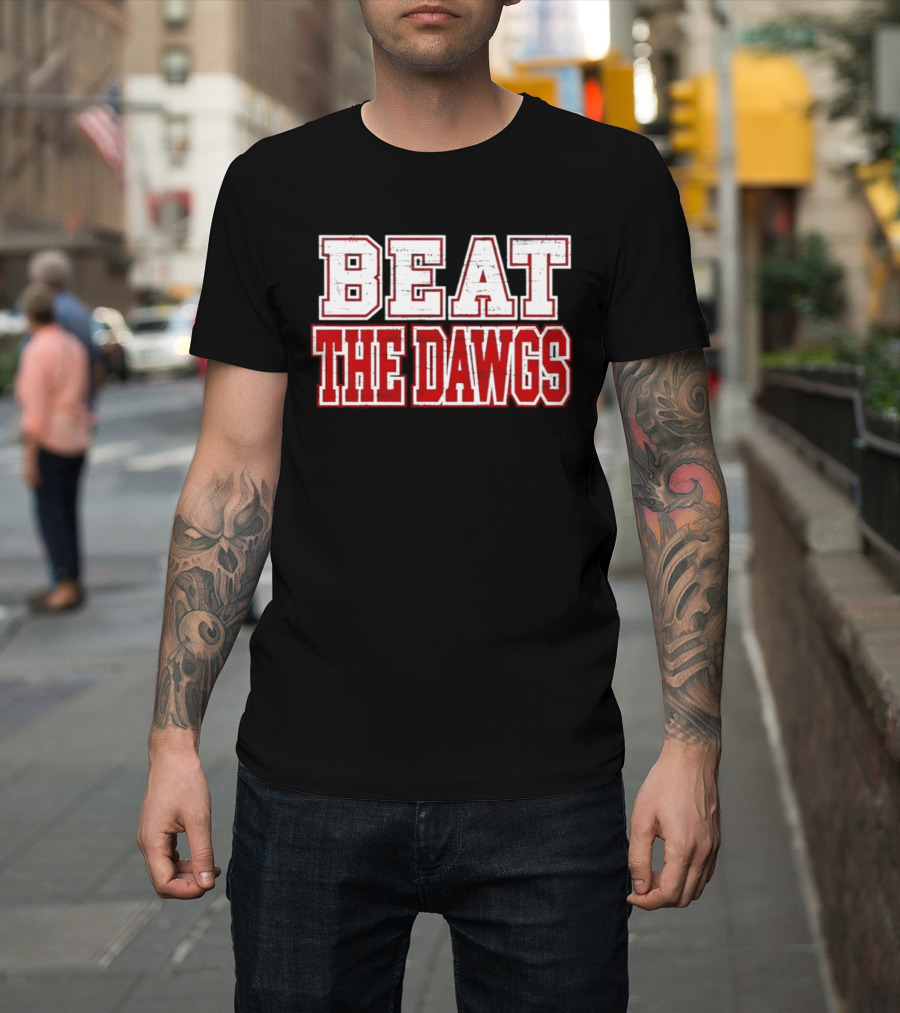 Beat The Dawgs NCAA Football Rivalry Game Day T-Shirt