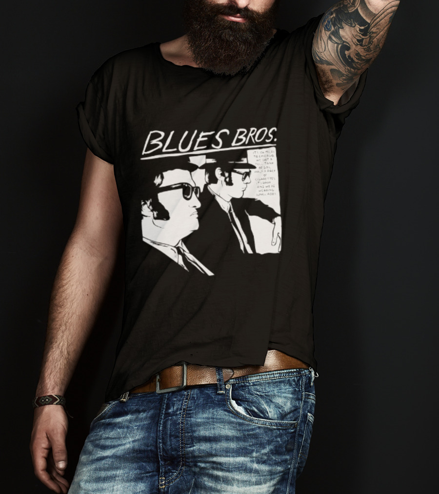 Blues Brothers It's 106 Miles To Chicago Full Tank Of Gas Half A Pack Of Cigarettes T-Shirt