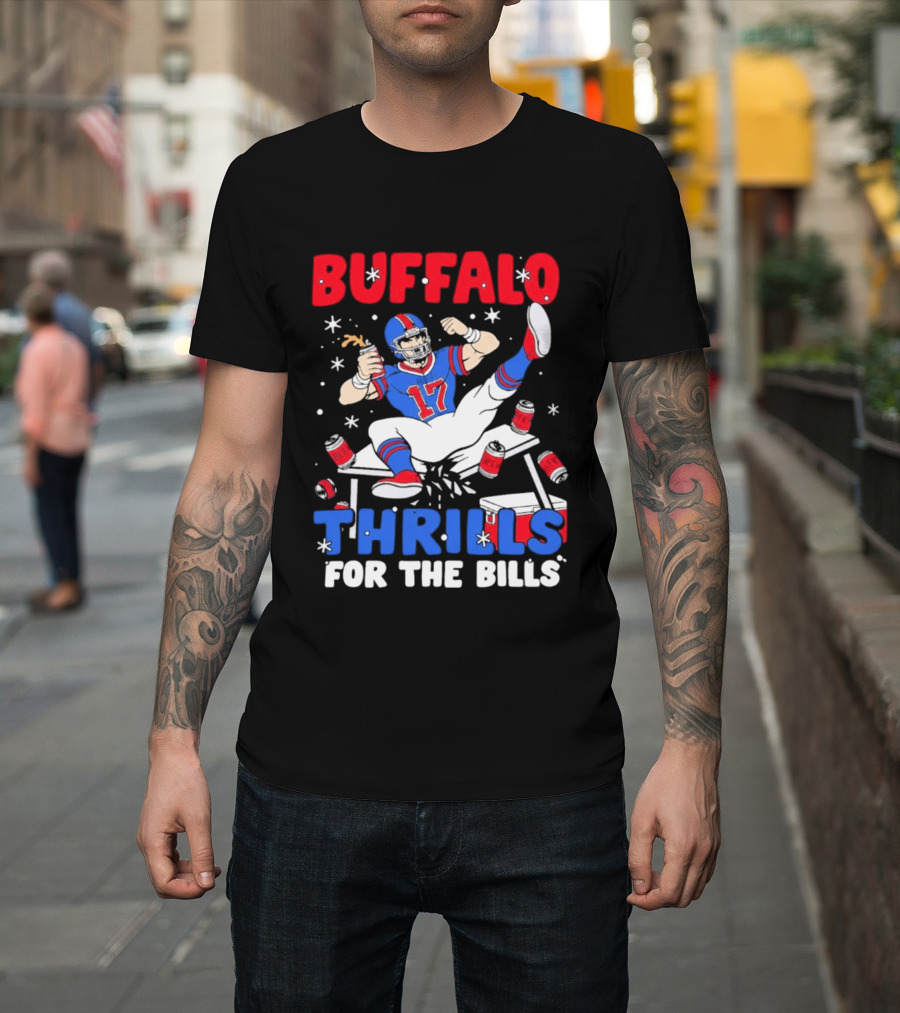 Buffalo Thrills For The Bills Celebration 17 Football T-Shirt