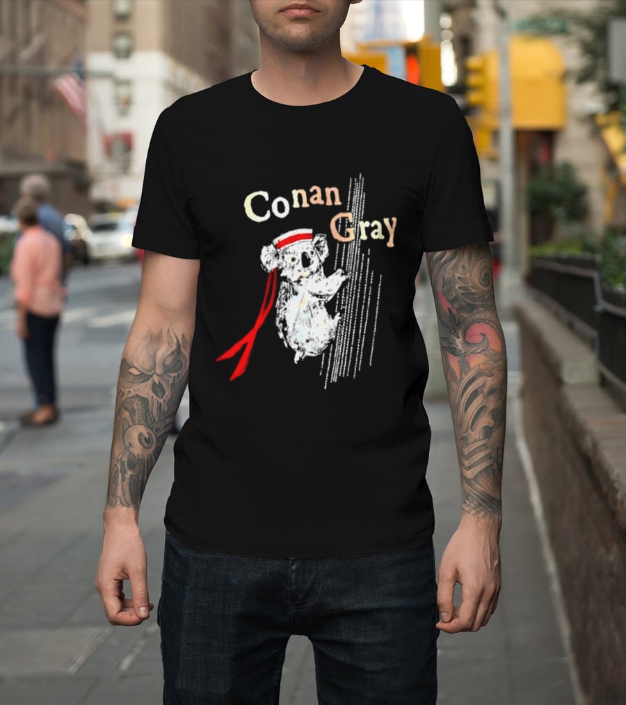 Conan Gray Koala In Red Headband With Stripes Sailor Indie Pop Singer T-Shirt