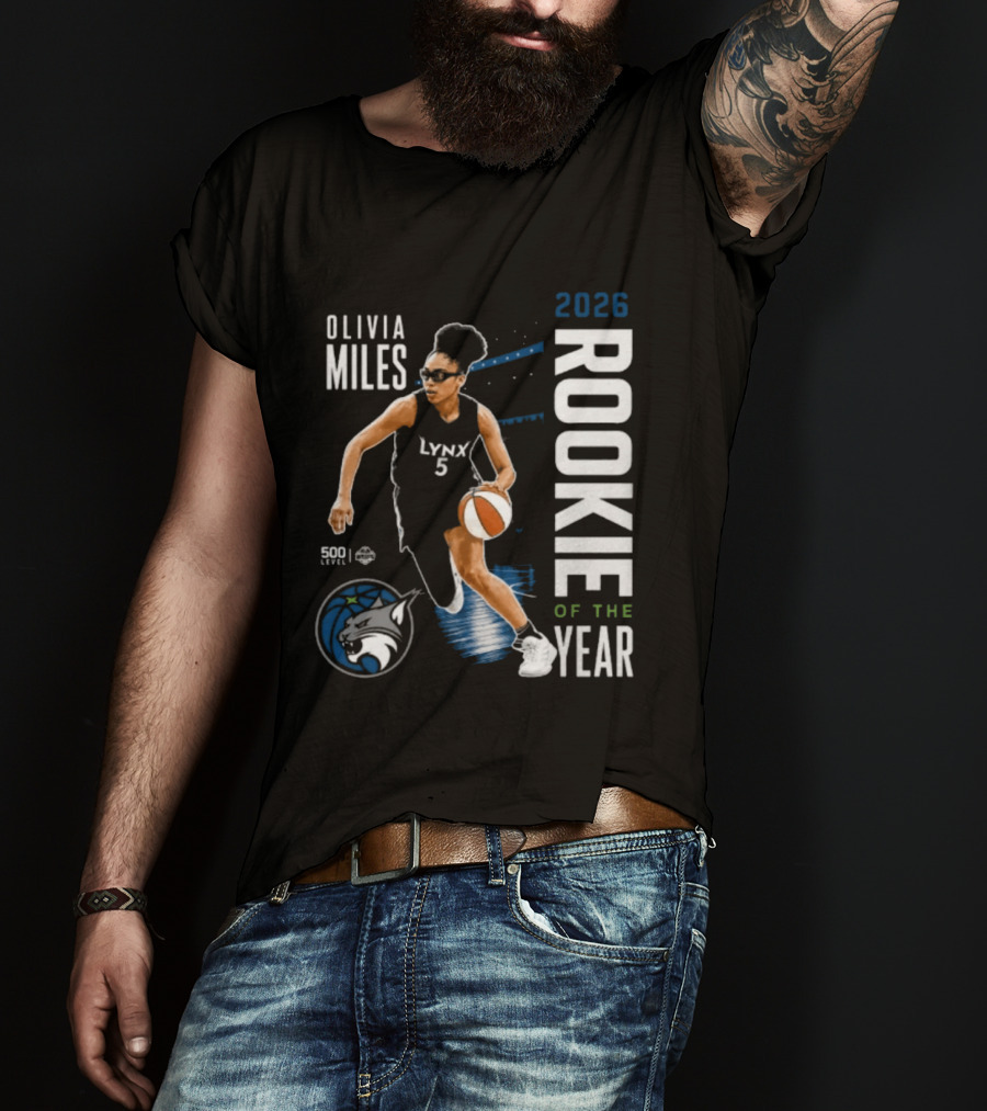 Olivia Miles Lynx 2026 Rookie Of The Year Basketball Legend T-Shirt