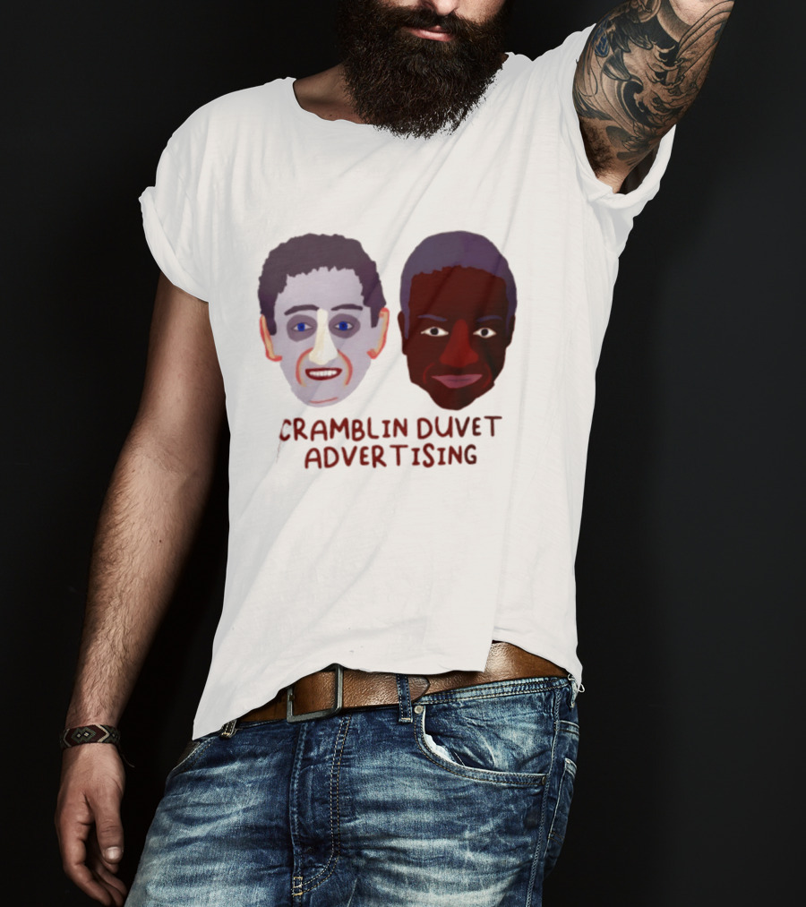Cramblin Duvet Advertising Comedy TV Show Faces T-Shirt