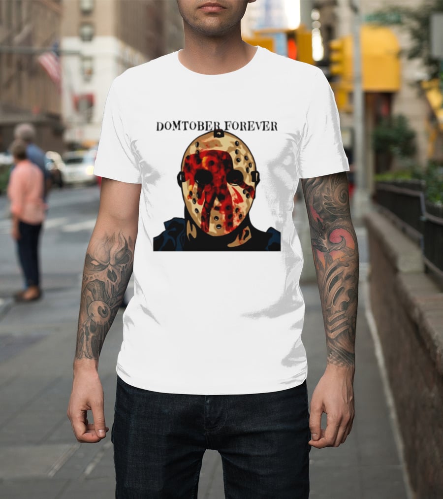 Domtober Forever Jason Voorhees Halloween Mask T-Shirt