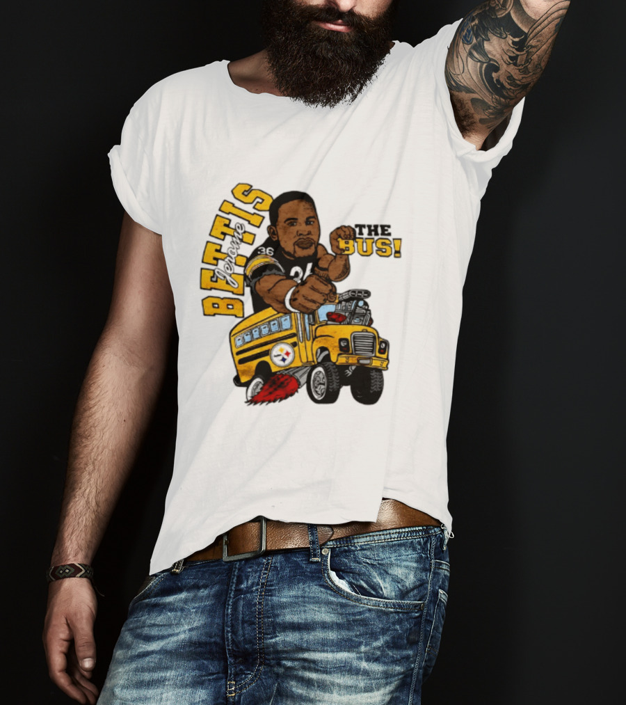 Pittsburgh Steelers Jerome Bettis The Bus Caricature Bettis The Bus T-Shirt