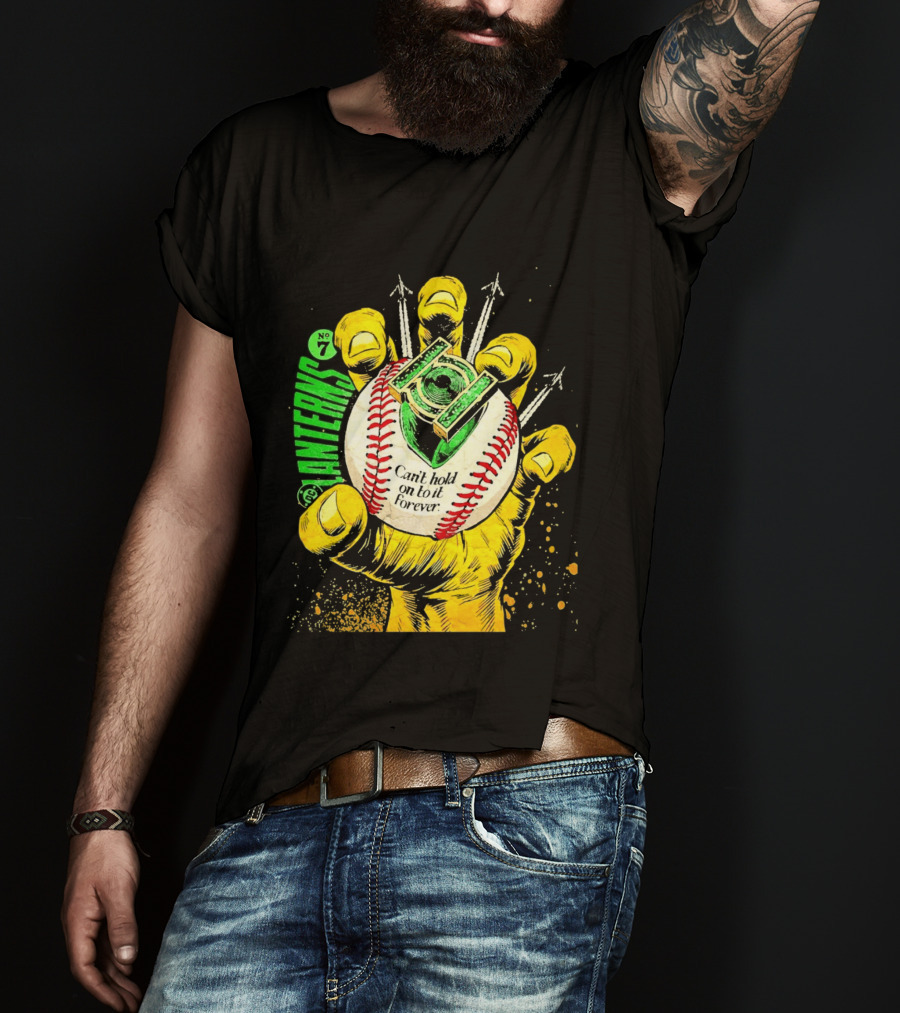 DC Comics Lanterns No 7 Can't Hold On To It Forever Baseball Glove T-Shirt