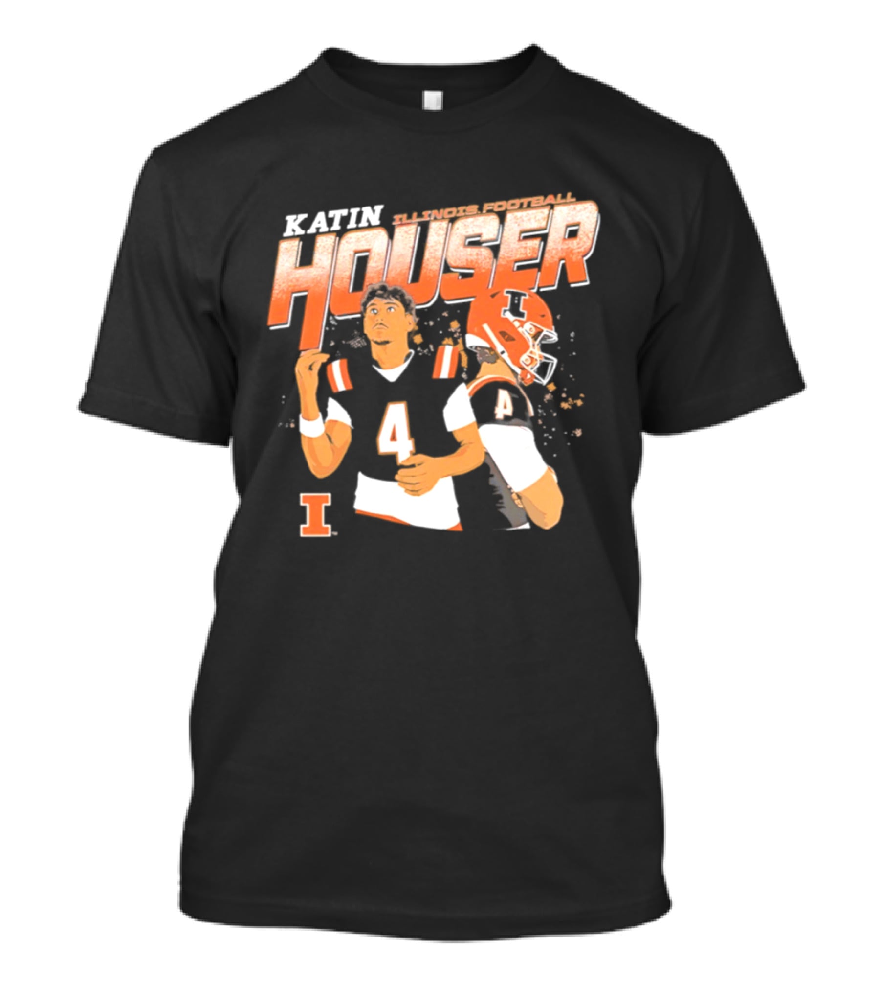 Katin Houser Illinois Fighting Illini Football T-Shirt