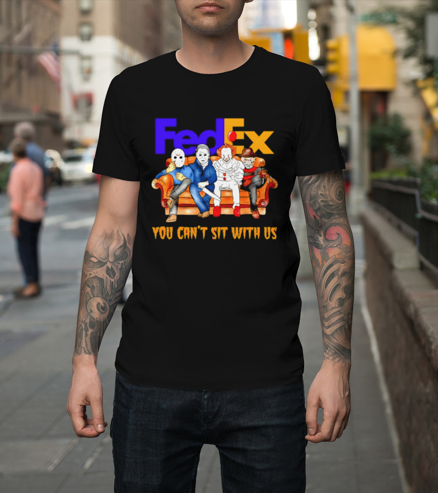 FedEx Horror Friends Halloween 2026 You Can't Sit With Us T-Shirt