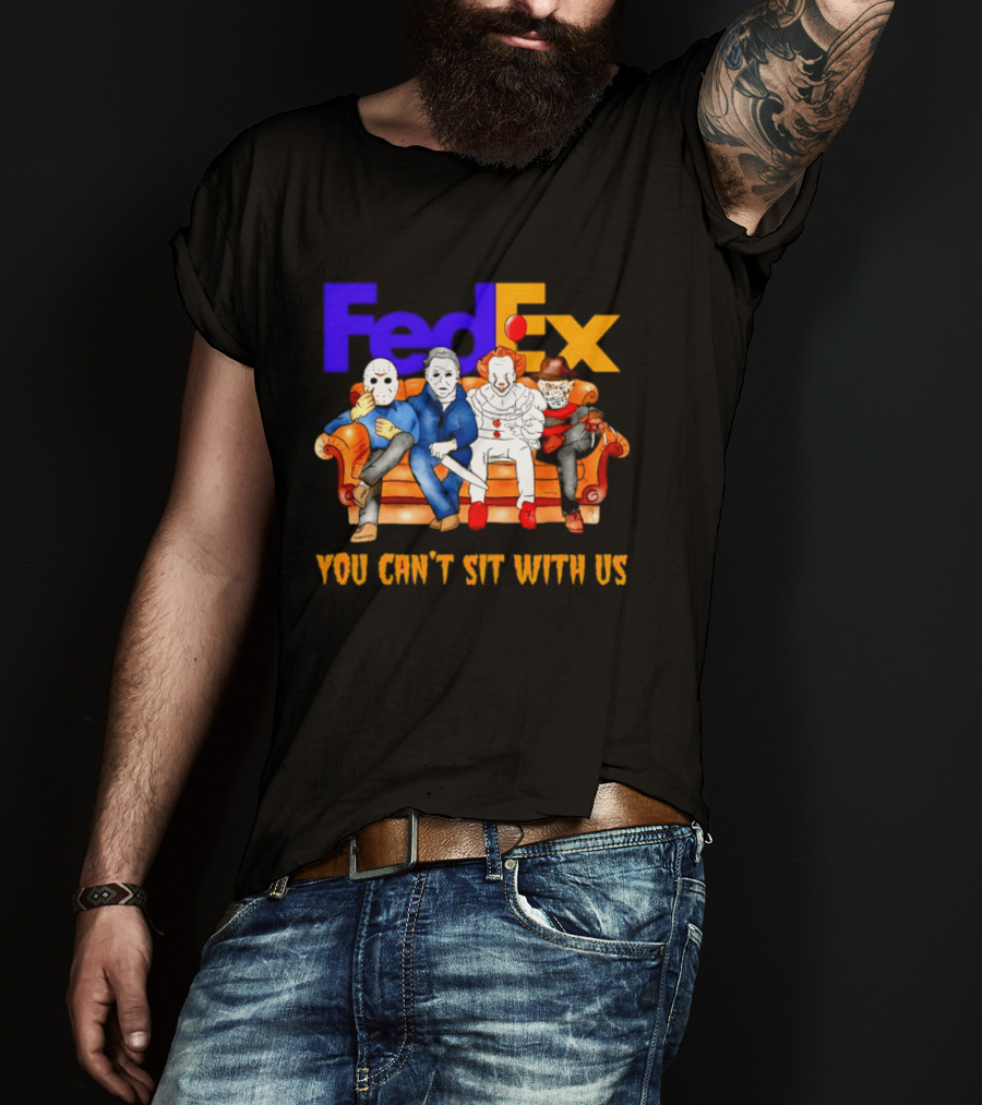 FedEx Horror Friends Halloween 2026 You Can't Sit With Us T-Shirt