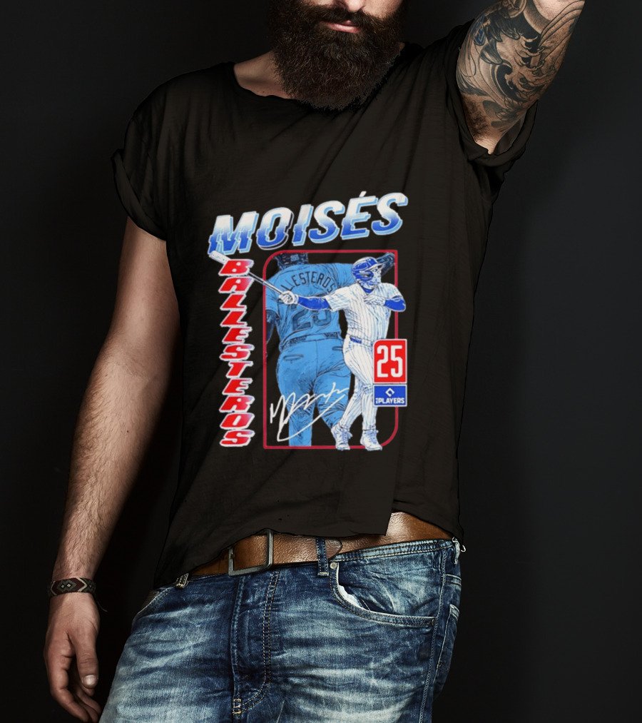 Moisés Ballesteros 25 Chicago Player Baseball T-Shirt