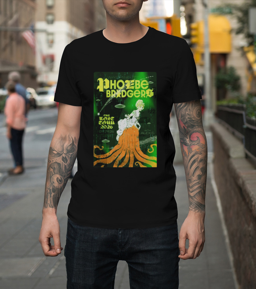Phoebe Bridgers The Lost Tour 2026 Washington DC 09/29/26 With Alex G T-Shirt