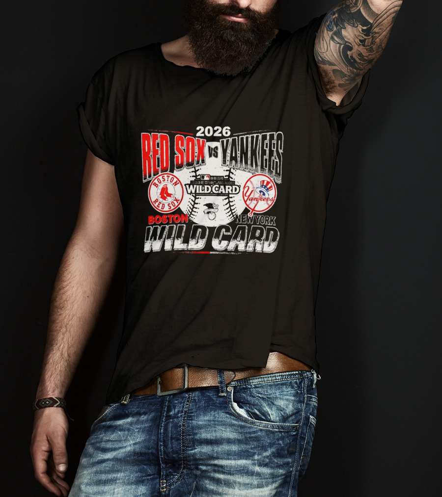 2026 Boston Red Sox Vs New York Yankees Wild Card Matchup T-Shirt