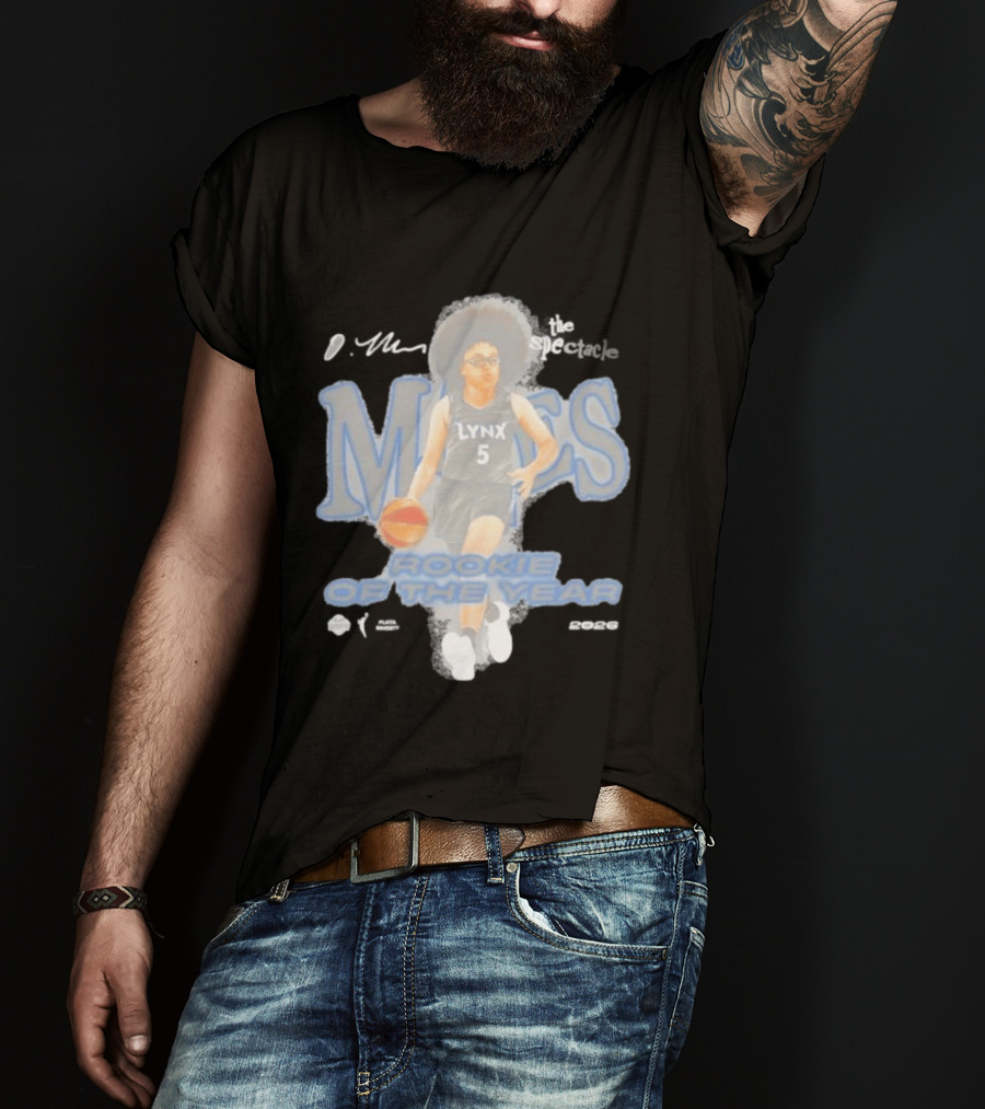 Olivia Miles Minnesota Lynx Playa Society Rookie Of The Year 2026 T-Shirt