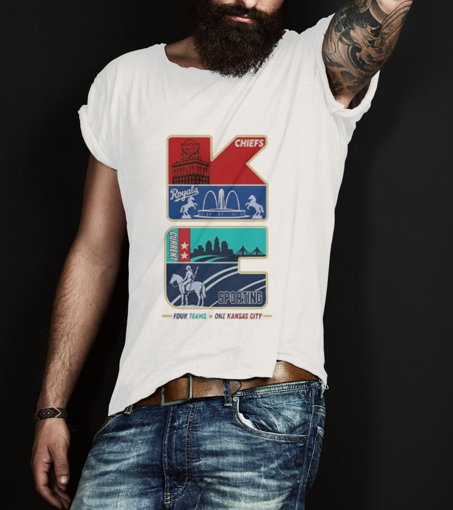 Chiefs Royals Current Sporting Kansas City Western Auto T-Shirt