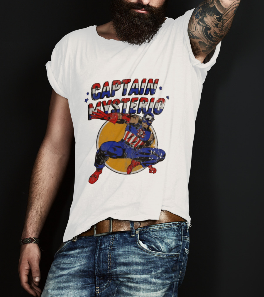Captain Mysterio Lucha Libre Marvel Comics Mashup T-Shirt