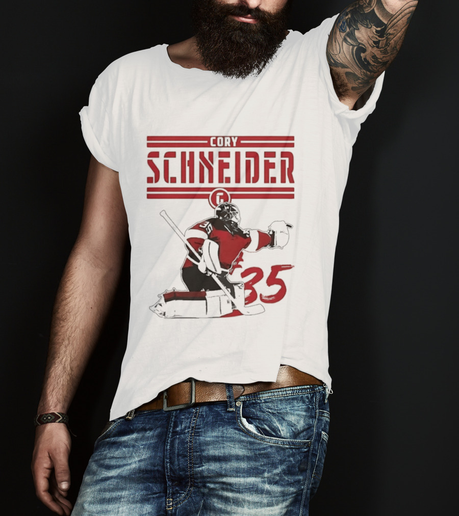 Cory Schneider New Jersey Devils Hockey Player 35 T-Shirt
