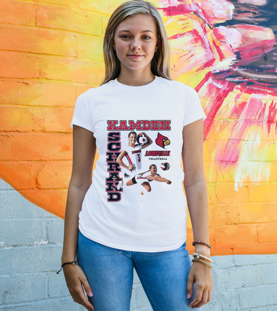 Kamden Schrand Louisville Cardinals Volleyball NCAA Sports Team Player Action T-Shirt