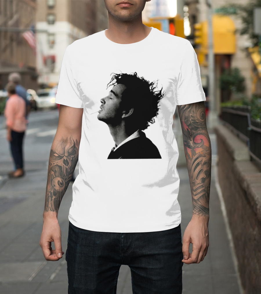 Matty Healy The 1975 Indie Rock Alternative Silhouette Smoking T-Shirt
