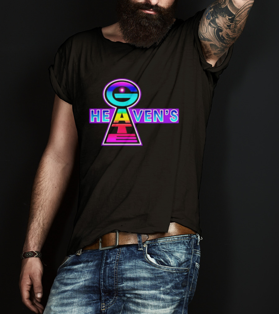 Heaven's Gate UFO 1997 New Religious Movement Keyhole T-Shirt