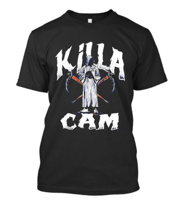 Killa Cam Grim Reaper Baseball Bat Crossed Scythes 2 T-Shirt