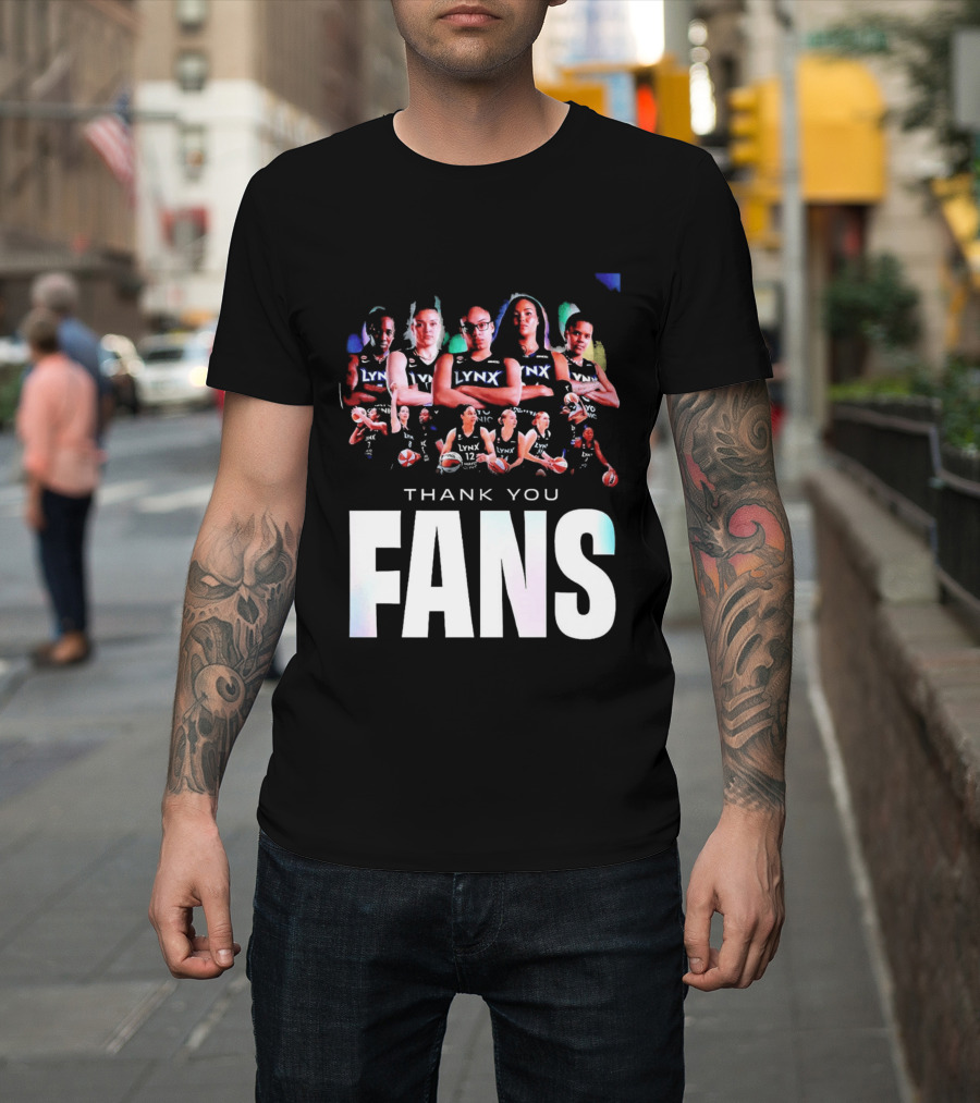 Minnesota Lynx WNBA Team Roster Thank You Fans T-Shirt