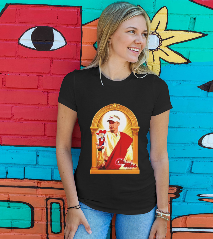 Lane Kiffin Ole Miss Colonel Reb Archway T-Shirt