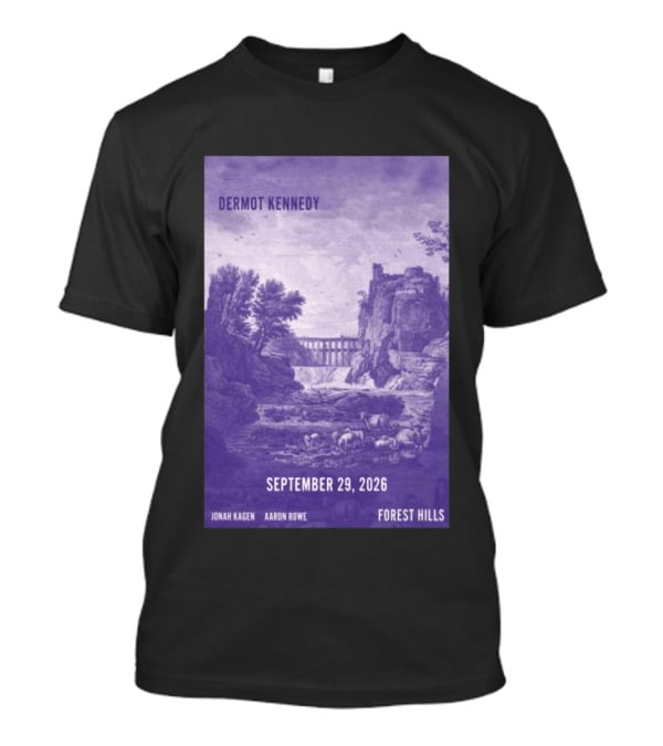 Dermot Kennedy Forest Hills September 29 2026 Jonah Kagen Aaron Rowe T-Shirt