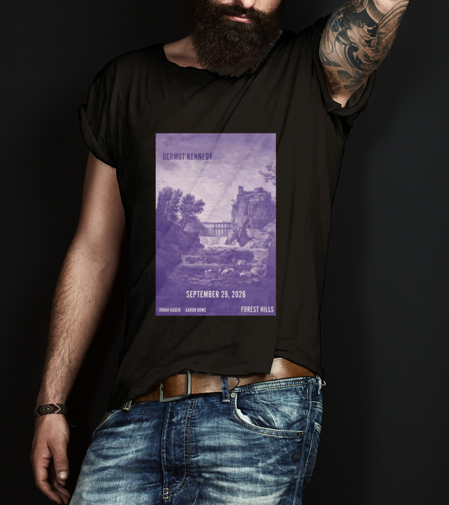 Dermot Kennedy Forest Hills September 29 2026 Jonah Kagen Aaron Rowe T-Shirt