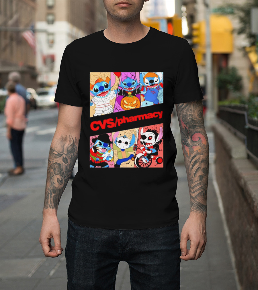 Stitch Horror Halloween CVS Pharmacy 2026 Movie T-Shirt