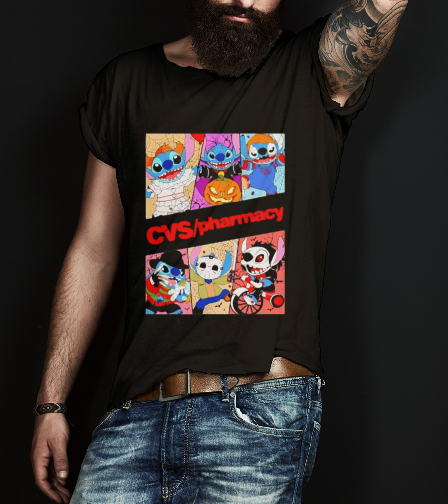 Stitch Horror Halloween CVS Pharmacy 2026 Movie T-Shirt