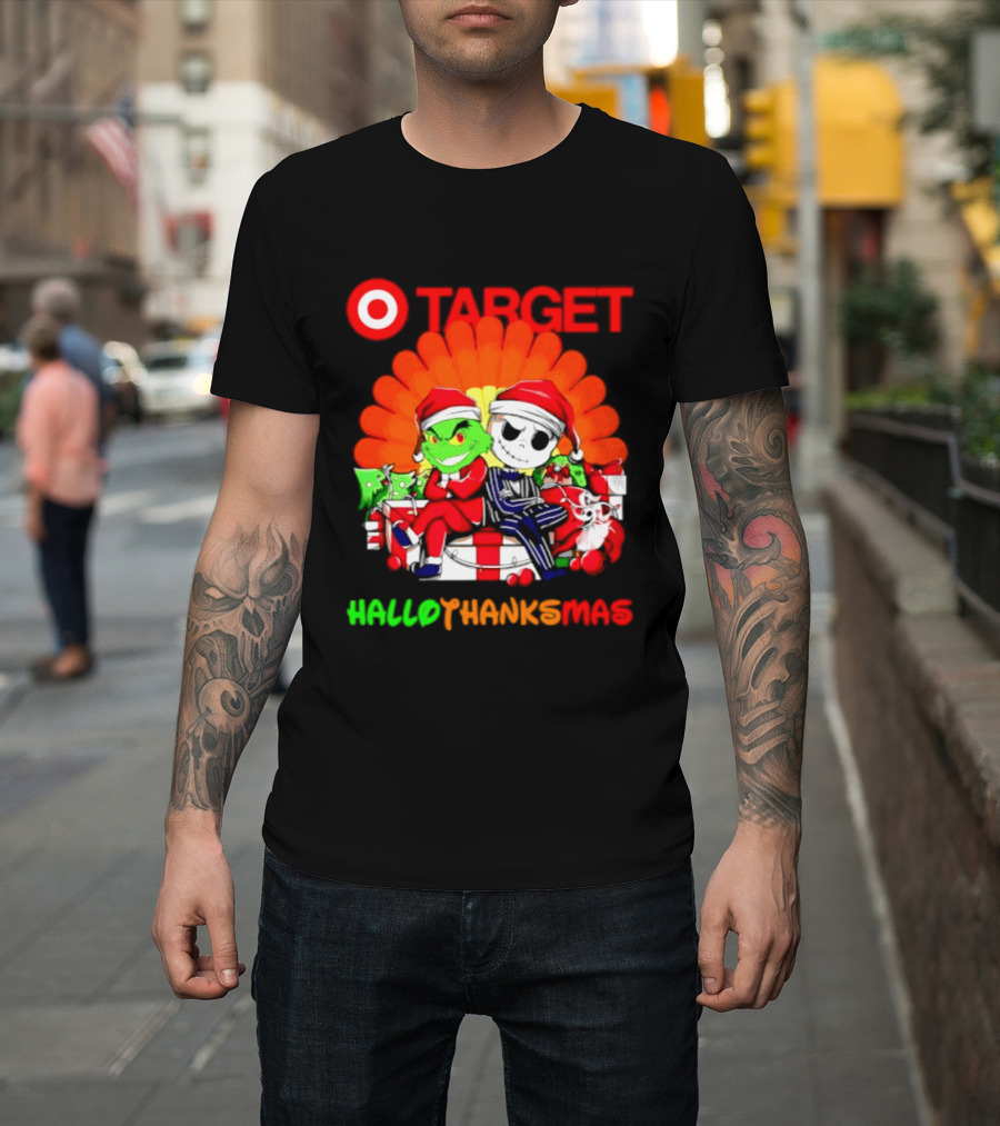 Target Grinch Jack Skellington Hallothanksmas 2026 T-Shirt