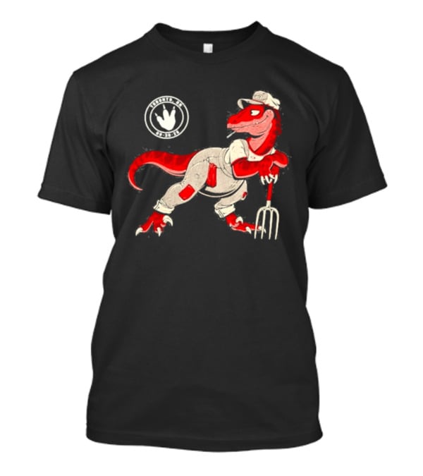 Red Clay Strays 2026 Toronto Ontario Event Dinosaur Farmer T-Shirt