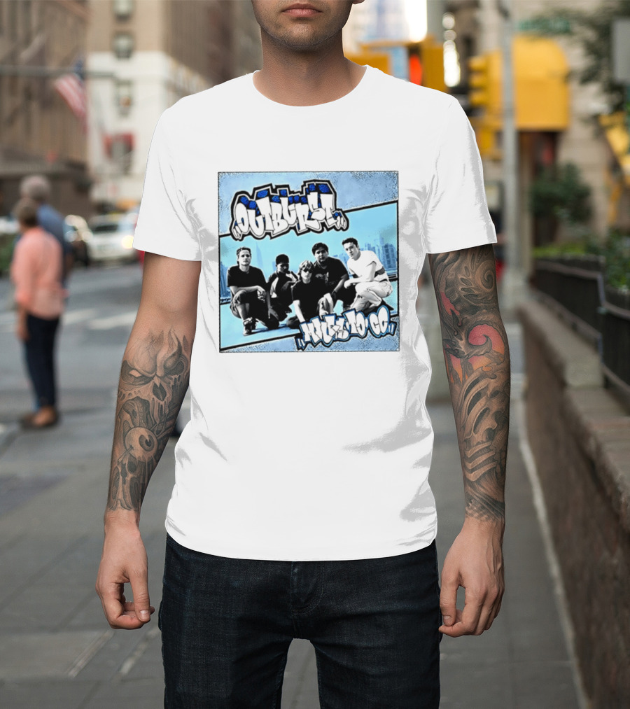 Outburst Miles To Go NYHC Skyline Band Photo T-Shirt