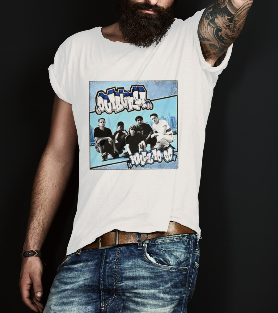 Outburst Miles To Go NYHC Skyline Band Photo T-Shirt