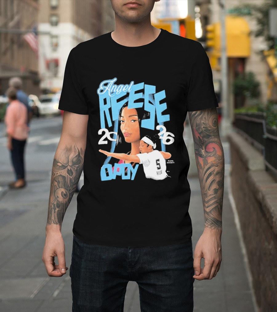 Angel Reese 2026 DPOY Basketball Player T-Shirt