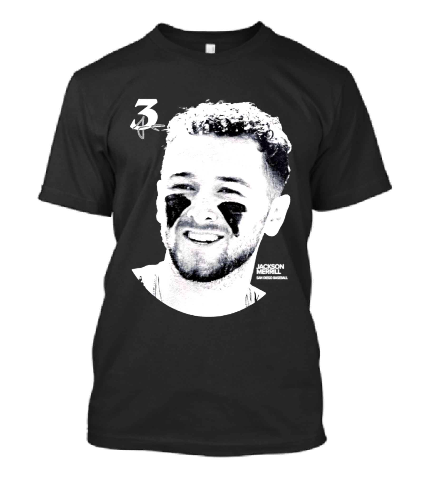 Jackson Merrill 3 San Diego Padres MLB 2026 Lineage Series T-Shirt