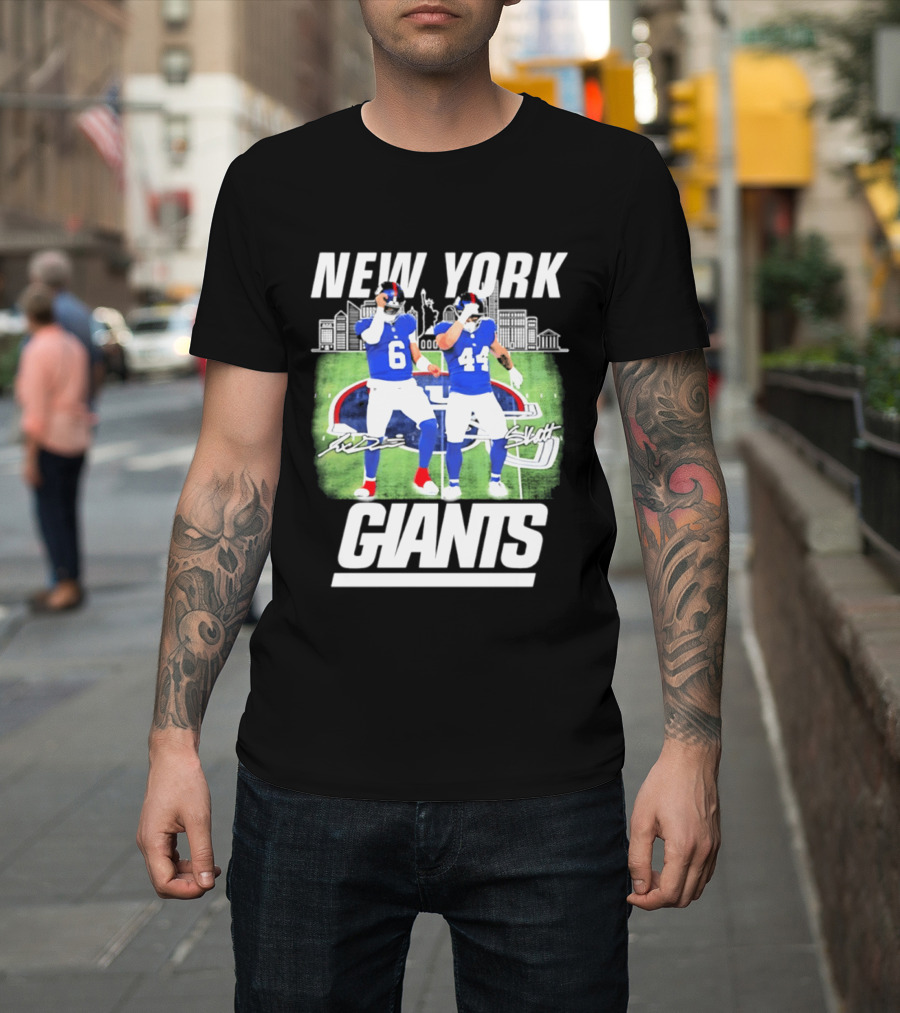 New York Giants Jaxson Cam Signatures Stadium T-Shirt