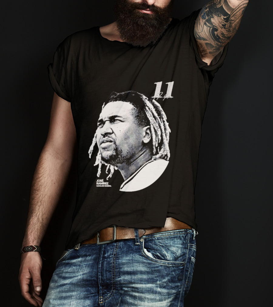 Jose Ramirez Cleveland Guardians 2026 Lineage Series 11 T-Shirt