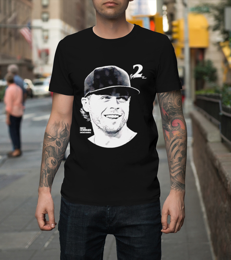 Chicago Cubs Nico Hoerner 2 MLB 2026 Lineage Series T-Shirt
