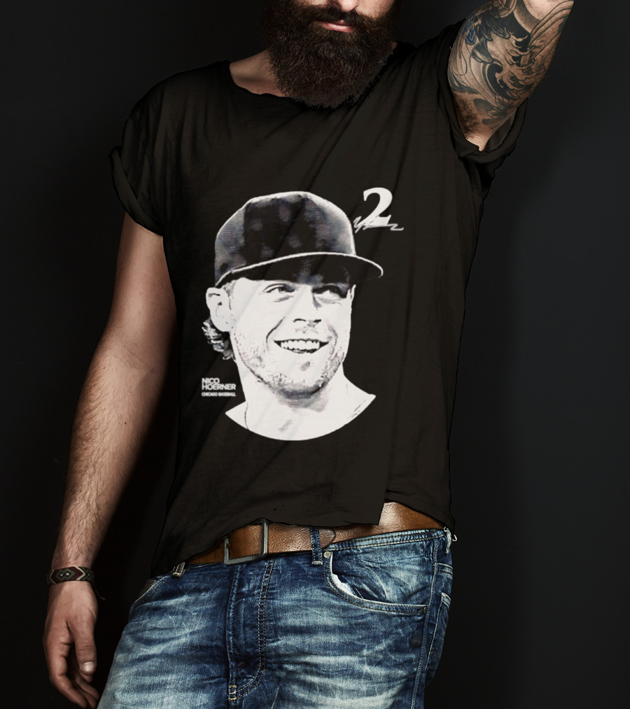 Chicago Cubs Nico Hoerner 2 MLB 2026 Lineage Series T-Shirt