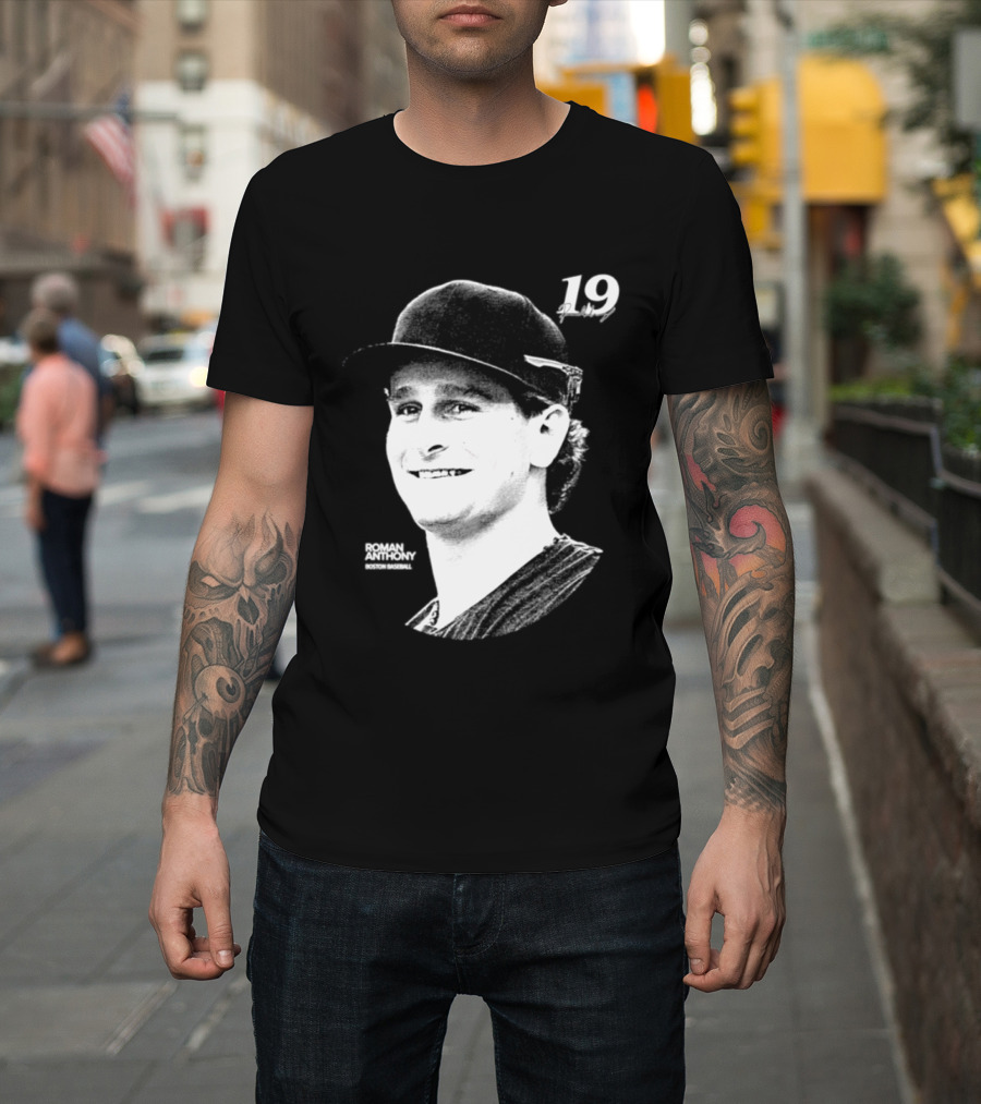 Roman Anthony 19 Boston Red Sox MLB 2026 Lineage Series T-Shirt