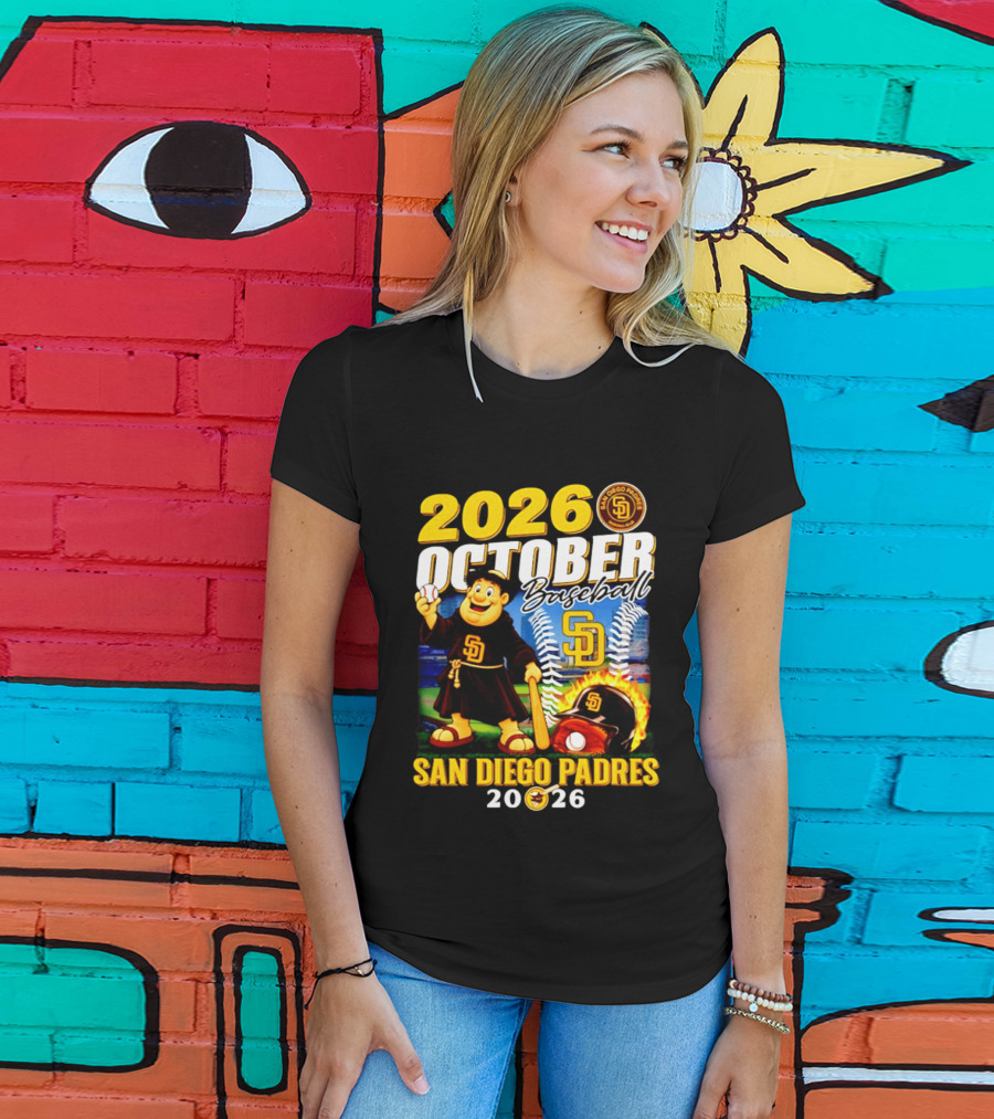 San Diego Padres 2026 October Baseball Postseason T-Shirt