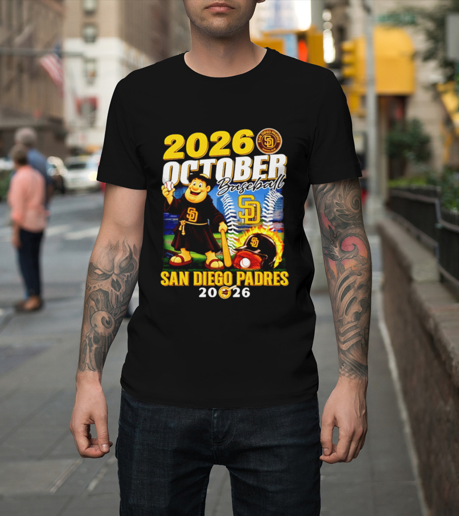 San Diego Padres 2026 October Baseball Postseason T-Shirt