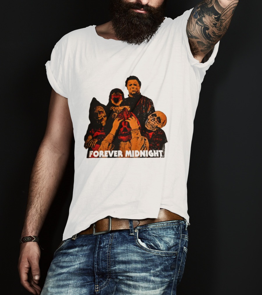 Forever Midnight Horror Icons Halloween Classic Characters T-Shirt