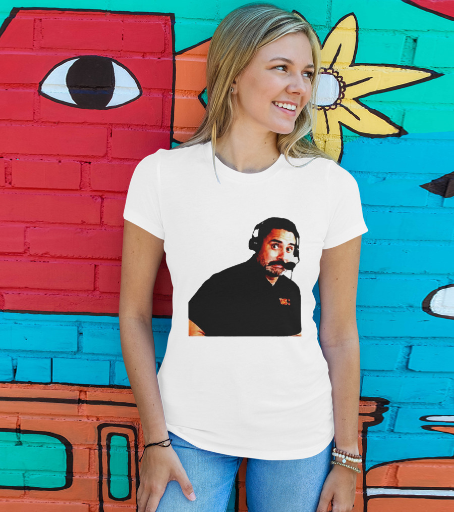 Steve Sarkisian Headset Shocked Longhorns Face Meme T-Shirt